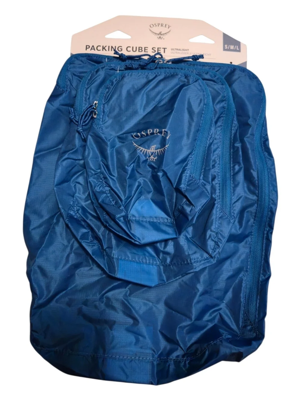 OSPREY Blue Travel Packing Cube Set - 3pc